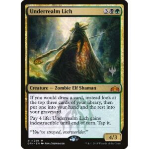 Guilds of Ravnica Promos - 211p - Underrealm Lich - Mythic - BG - Non-foil - Promo