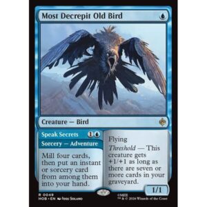 The Hobbit - 49 - Most Decrepit Old Bird // Speak Secrets - Rare - U - Non-foil (Front)