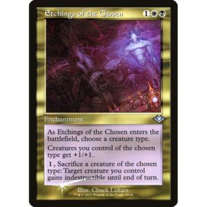 Modern Horizons 1 Timeshifts - 25 - Etchings of the Chosen - Uncommon - WB - Foil (Front)