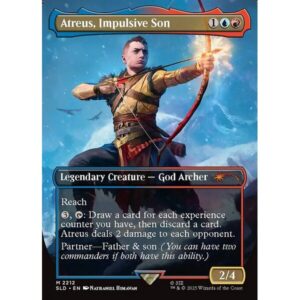 Secret Lair Drop - 2212 - Atreus, Impulsive Son - Mythic - UR - Non-foil (Front)