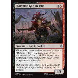 The Hobbit - 156 - Fearsome Goblin Pair - Uncommon - BR - Non-foil (Front)
