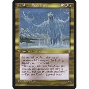 Ice Age - 296 - Kjeldoran Frostbeast - Uncommon - WG - Non-foil (Front)