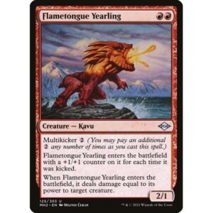 Modern Horizons 2 - 125 - Flametongue Yearling - Uncommon - R - Foil