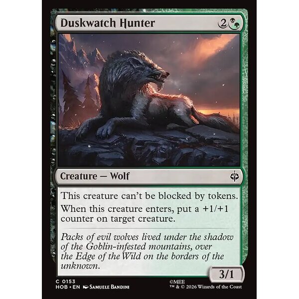 The Hobbit - 153 - Duskwatch Hunter - Common - BG - Non-foil (Front)
