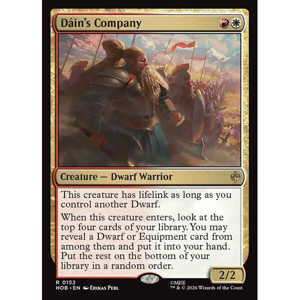 The Hobbit - 152 - Dáin's Company - Rare - WR - Non-foil (Front)