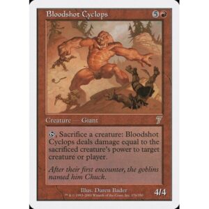 Seventh Edition - 176 - Bloodshot Cyclops - Rare - R - Non-foil (Front)