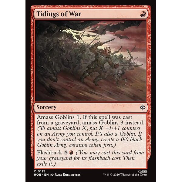 The Hobbit - 115 - Tidings of War - Common - R - Non-foil (Front)