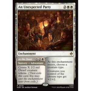The Hobbit - 29 - An Unexpected Party // At the Door - Rare - W - Non-foil (Front)