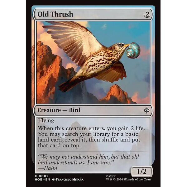 The Hobbit - 2 - Old Thrush - Common - C - Non-foil (Front)