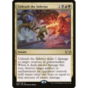 Streets of New Capenna Promos - 229p - Unleash the Inferno - Rare - Multi - Foil - Promo