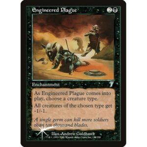 Seventh Edition - 133★ - Engineered Plague - Uncommon - B - Foil (Front)