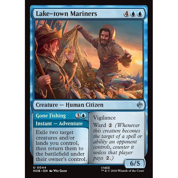 The Hobbit - 44 - Lake-town Mariners // Gone Fishing - Uncommon - U - Non-foil (Front)