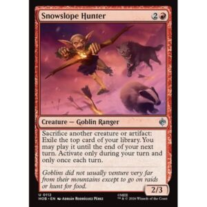 The Hobbit - 112 - Snowslope Hunter - Uncommon - R - Non-foil (Front)