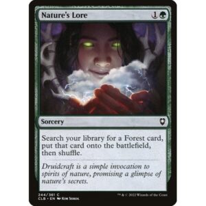 Commander Legends: Battle for Baldur's Gate - 244 - Nature's Lore - Common - G - Foil