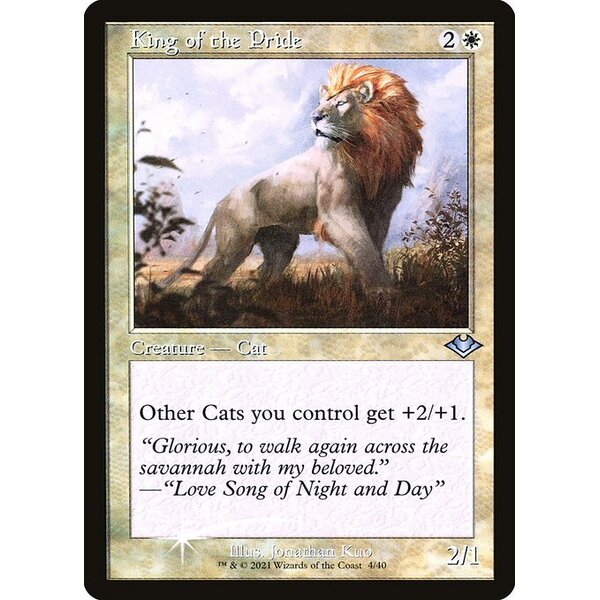 Modern Horizons 1 Timeshifts - 4 - King of the Pride - Uncommon - W - Foil Etched (Front)