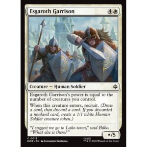 The Hobbit - 13 - Esgaroth Garrison - Common - W - Non-foil (Front)