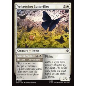 The Hobbit - 30 - Velvetwing Butterflies // Gaze in Wonder - Common - W - Non-foil (Front)