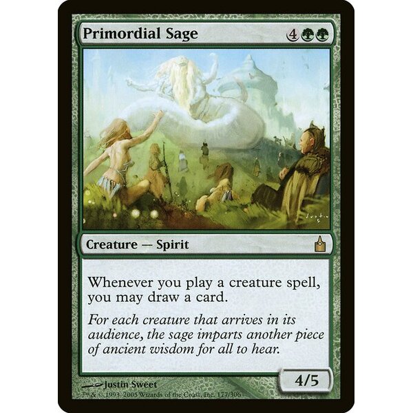 Ravnica: City of Guilds - 177 - Primordial Sage - Rare - G - Non-foil (Front)