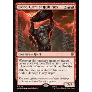 The Hobbit - 113 - Stone-Giant of High Pass - Rare - R - Non-foil (Front)