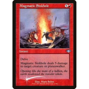 Modern Horizons 1 Timeshifts - 17 - Magmatic Sinkhole - Uncommon - R - Foil (Front)