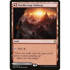 Zendikar Rising - 263 - Needleverge Pathway // Pillarverge Pathway - Rare - C - Foil