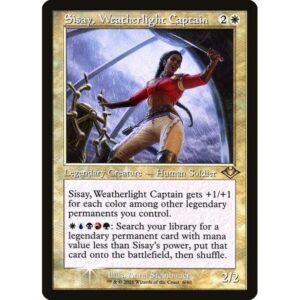 Modern Horizons 1 Timeshifts - 6 - Sisay, Weatherlight Captain - Rare - W - Foil Etched (Front)