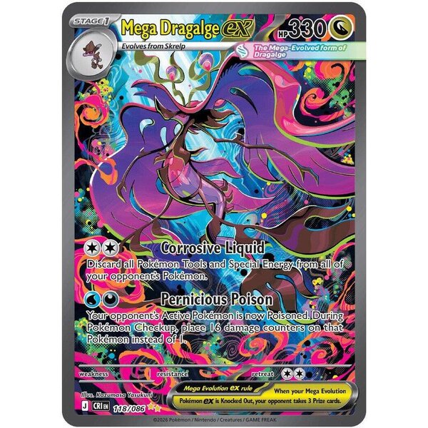 Chaos Rising - 118/086 - Mega Dragalge ex