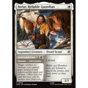 The Hobbit - 6 - Bofur, Reliable Guardian // Concerted Care - Uncommon - W - Non-foil (Front)