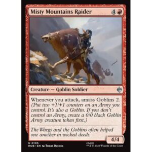 The Hobbit - 105 - Misty Mountains Raider - Uncommon - R - Non-foil (Front)