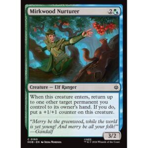 The Hobbit - 160 - Mirkwood Nurturer - Common - UG - Non-foil (Front)