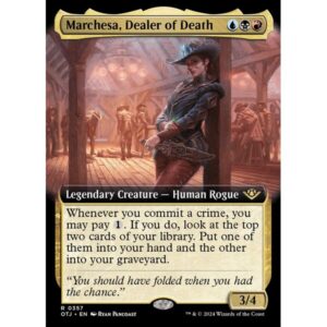 Outlaws of Thunder Junction - 357 - Marchesa, Dealer of Death - Rare - Multi - Foil