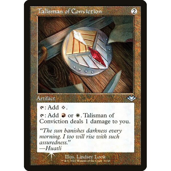 Modern Horizons 1 Timeshifts - 33 - Talisman of Conviction - Uncommon - C - Foil (Front)