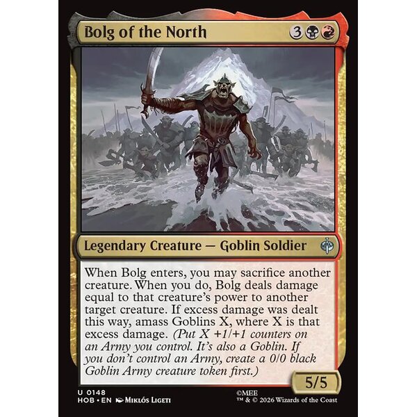 The Hobbit - 148 - Bolg of the North - Uncommon - BR - Non-foil (Front)