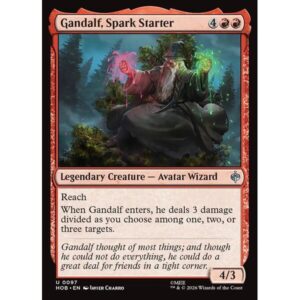 The Hobbit - 97 - Gandalf, Spark Starter - Uncommon - R - Non-foil (Front)