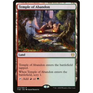 Theros Beyond Death - 244 - Temple of Abandon - Rare - C - Foil