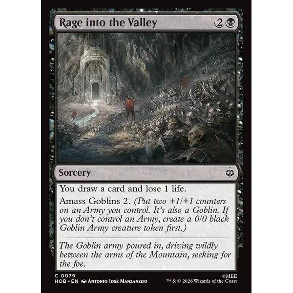 The Hobbit - 79 - Rage into the Valley - Common - B - Non-foil (Front)