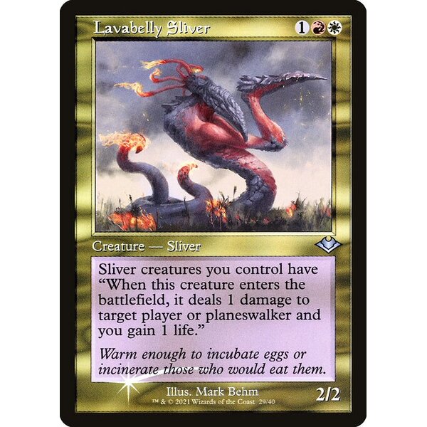 Modern Horizons 1 Timeshifts - 29 - Lavabelly Sliver - Uncommon - WR - Foil Etched (Front)