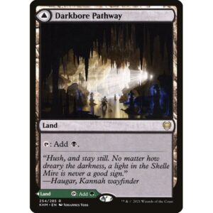 Kaldheim - 254 - Darkbore Pathway // Slitherbore Pathway - Rare - C - Foil