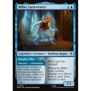 The Hobbit - 32 - Bilbo, Luckwearer // Burglar's Plot - Uncommon - U - Non-foil (Front)