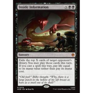 The Hobbit - 76 - Inside Information - Mythic - B - Non-foil (Front)