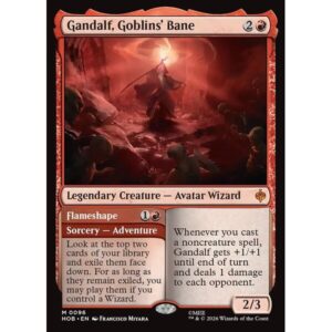 The Hobbit - 96 - Gandalf, Goblins' Bane // Flameshape - Mythic - R - Non-foil (Front)