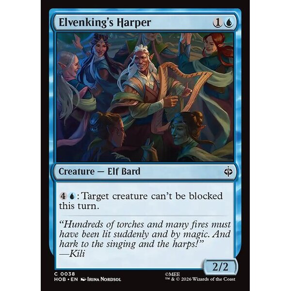 The Hobbit - 38 - Elvenking's Harper - Common - U - Non-foil (Front)