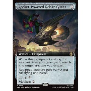 Marvel's Spider-Man - 281 - Rocket-Powered Goblin Glider - Rare - C - Foil - Promo