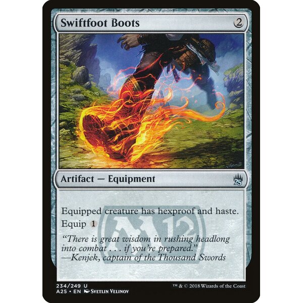 Masters 25 - 234 - Swiftfoot Boots - Uncommon - C - Foil