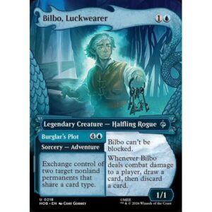 The Hobbit - 218 - Bilbo, Luckwearer // Burglar's Plot - Uncommon - U - Non-foil (Front)