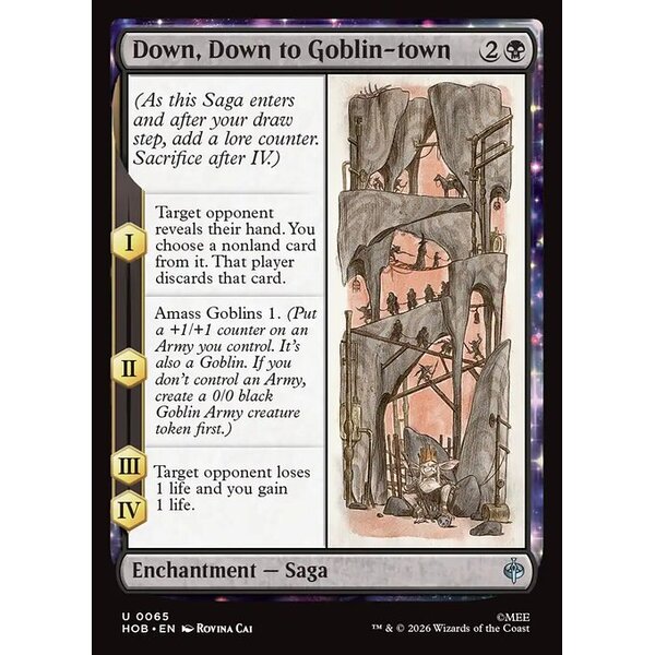 The Hobbit - 65 - Down, Down to Goblin-town - Uncommon - B - Non-foil (Front)