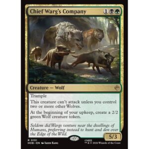 The Hobbit - 151 - Chief Warg's Company - Rare - BG - Non-foil (Front)