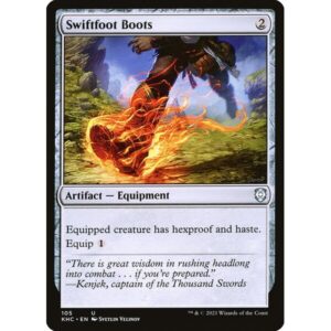 Kaldheim Commander - 105 - Swiftfoot Boots - Uncommon - C - Non-foil
