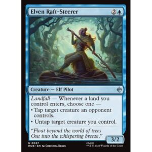 The Hobbit - 37 - Elven Raft-Steerer - Uncommon - U - Non-foil (Front)