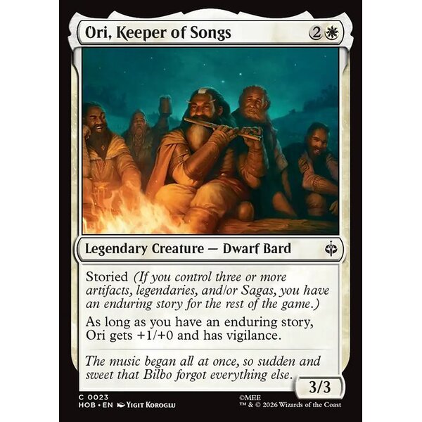 The Hobbit - 23 - Ori, Keeper of Songs - Common - W - Non-foil (Front)
